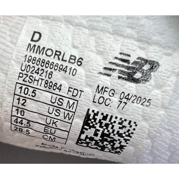 New Balance Fresh Foam X More V6 Men Size 10.5 White Blue New - Picture 12 of 16